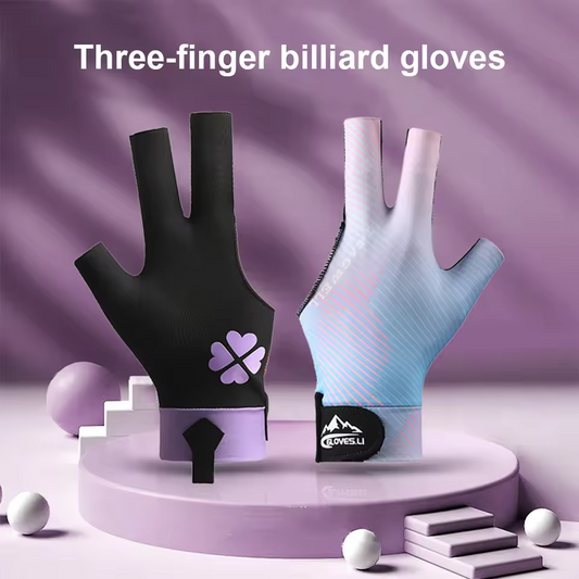 Ice silk non-slip breathable billiard gloves