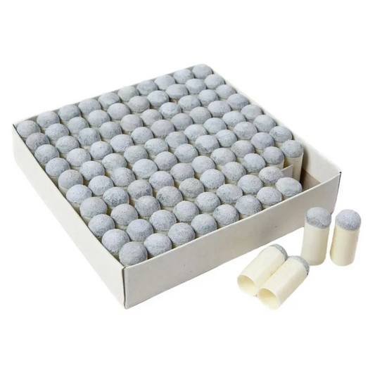 Replacement Cue Tips 40pcs Pool Cue Head Cover PU Leather Snooker Repair Tool for Billiard Enthusiasts Novices and Professions