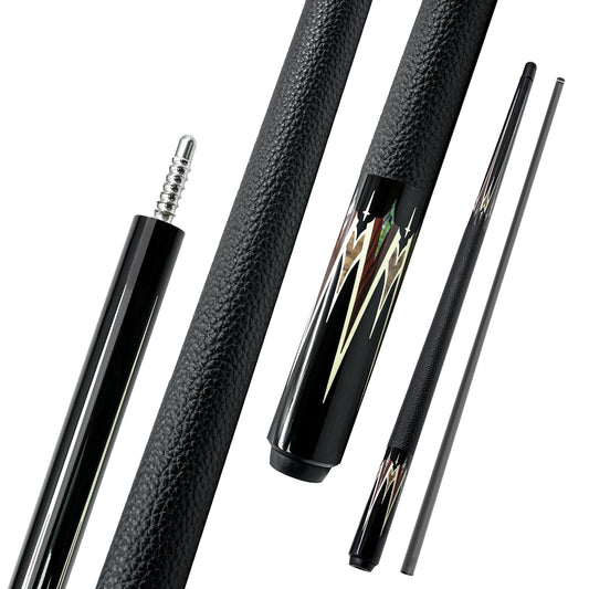 NEW BIZU NEBULA 58" Carbon Fiber Pool Cue-Microfiber Leather Wrap-Shining Night