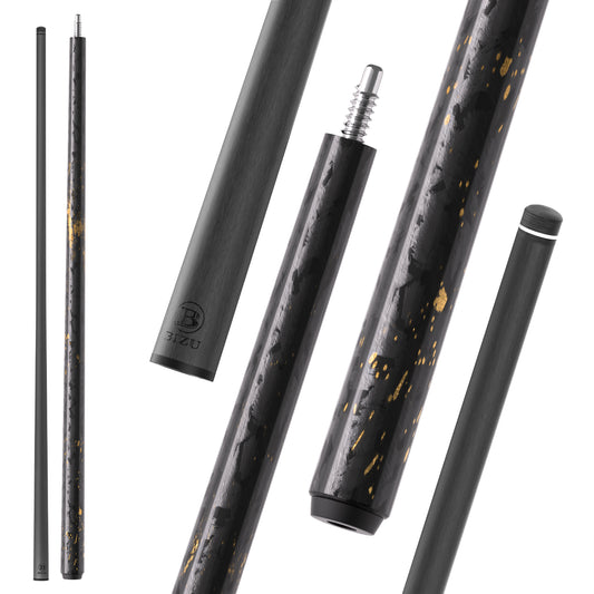 BIZU MARS IMPACT 58" Carbon Fiber Pool Cue 12.5mm-Black Gold
