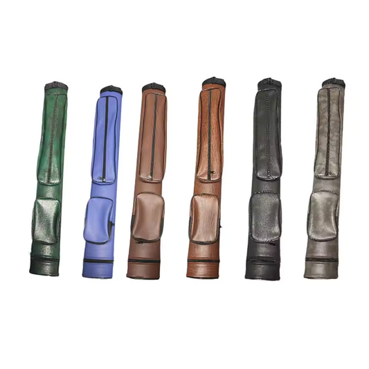 Billiards Pool Cue Case 4 Holes Protector Billiard Stick Storage 1/2 Billiard Carrying Holder Cue Pouch for Snooker Club Travel