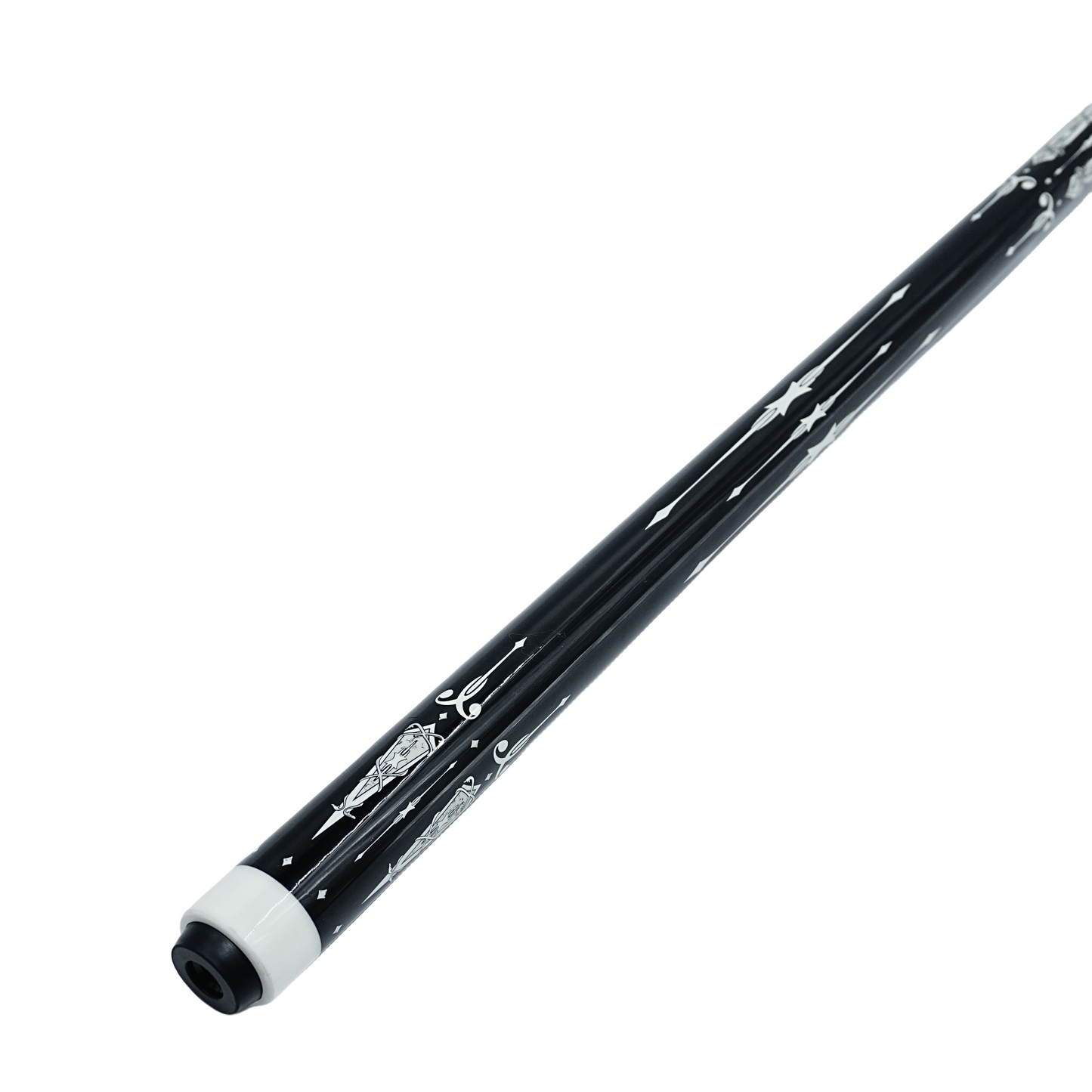 BIZU MOON SPEED 58" Carbon Fiber Billiard Pool Cue 12.5mm-White Cloud