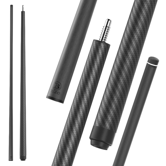 BIZU MARS IMPACT 58" Carbon Fiber Pool Cue 12.5mm-Pure Black