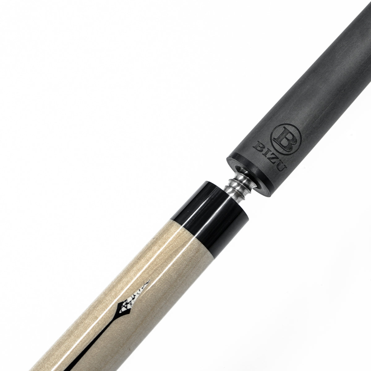 NEW BIZU NEBULA 58" Carbon Fiber Pool Cue-Microfiber Leather Wrap-Blocks