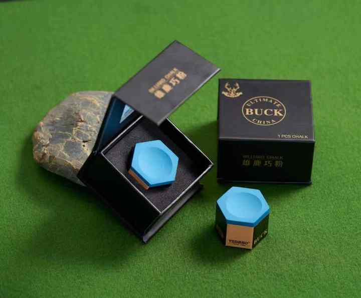 Hot Sale High-end Fashion Beautiful Hexagonal Billiard Chalk Accessories Pool Cue Blue Chalk
