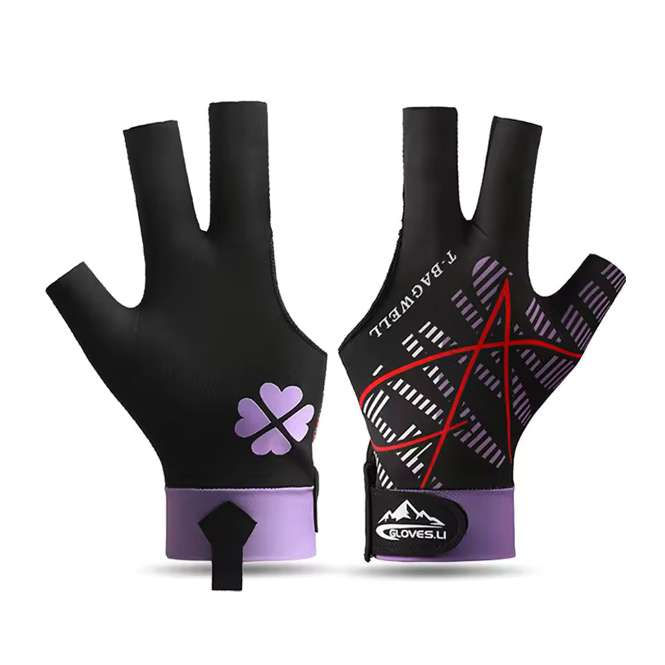 Ice silk non-slip breathable billiard gloves