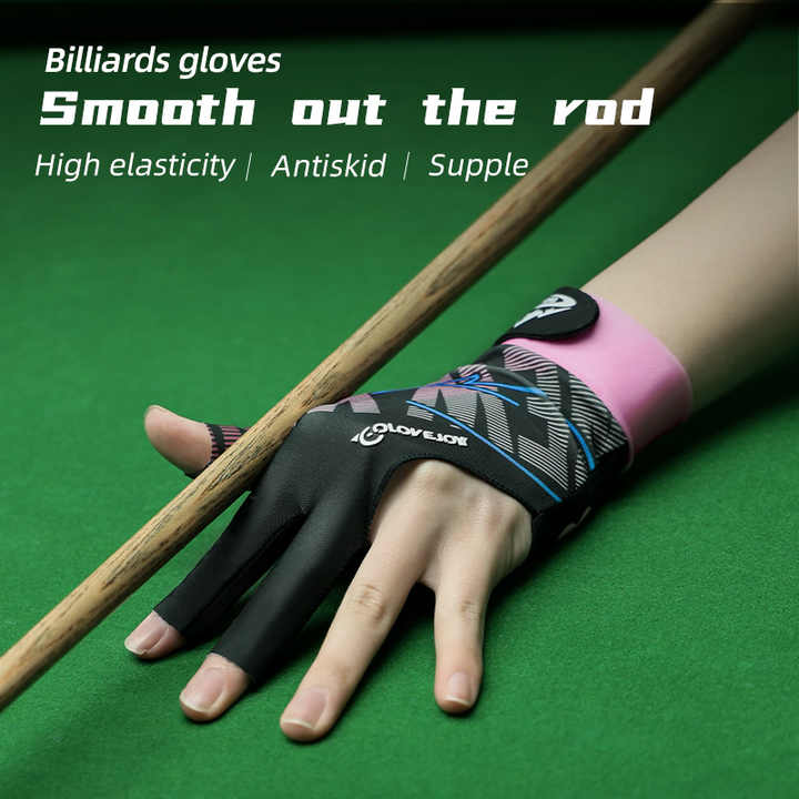 Thin three-finger pool cue snooker gloves for left/right hand