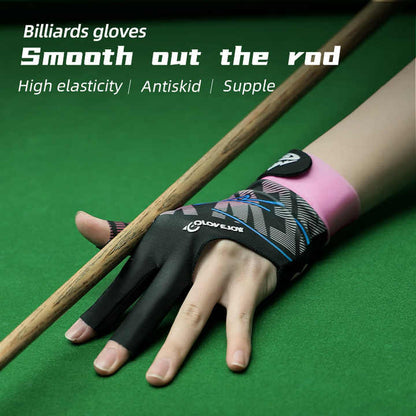 Thin three-finger pool cue snooker gloves for left/right hand