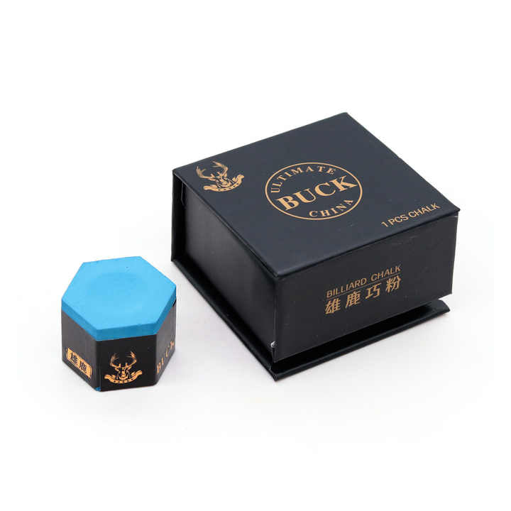 Hot Sale High-end Fashion Beautiful Hexagonal Billiard Chalk Accessories Pool Cue Blue Chalk