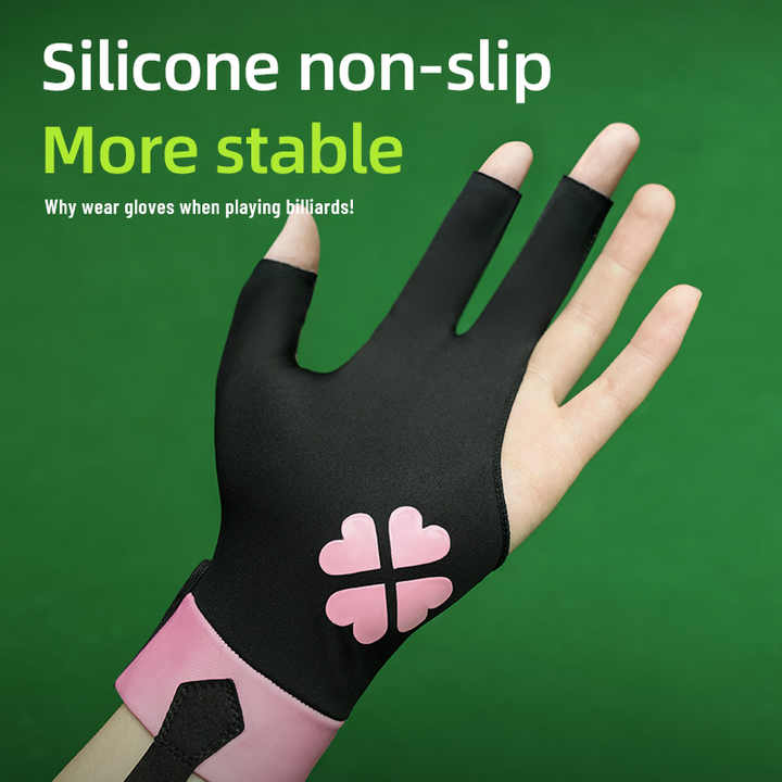 Thin three-finger pool cue snooker gloves for left/right hand