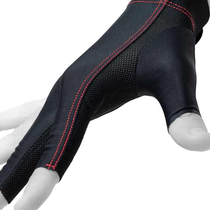 High Quality Breathable Short Finger Snooker Cue Gloves
