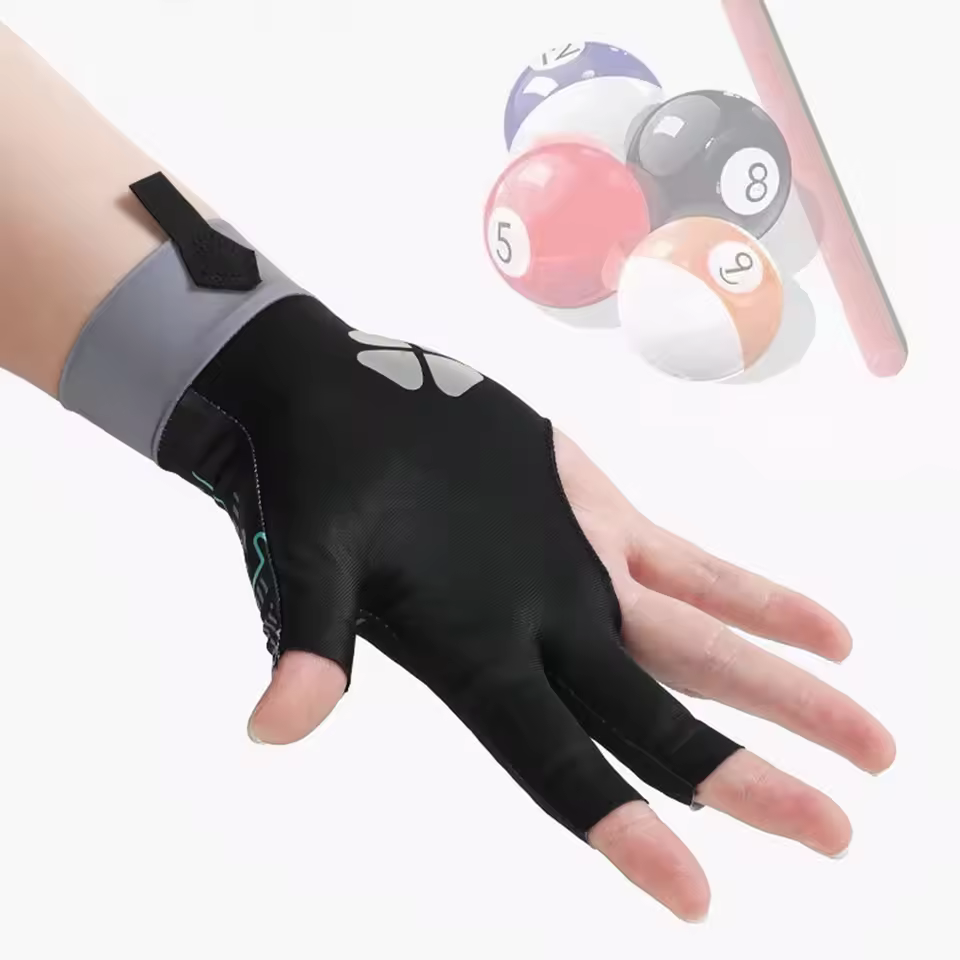 Ice silk non-slip breathable billiard gloves