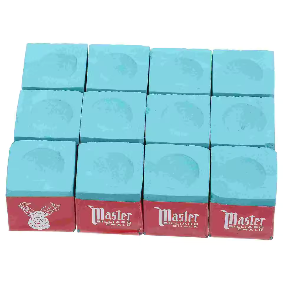 12 Pcs Billiard Accessories Pool Table Cue Stick Wiping Powder Club Chalk Chocolate Snooker Chalks Friction Increasing