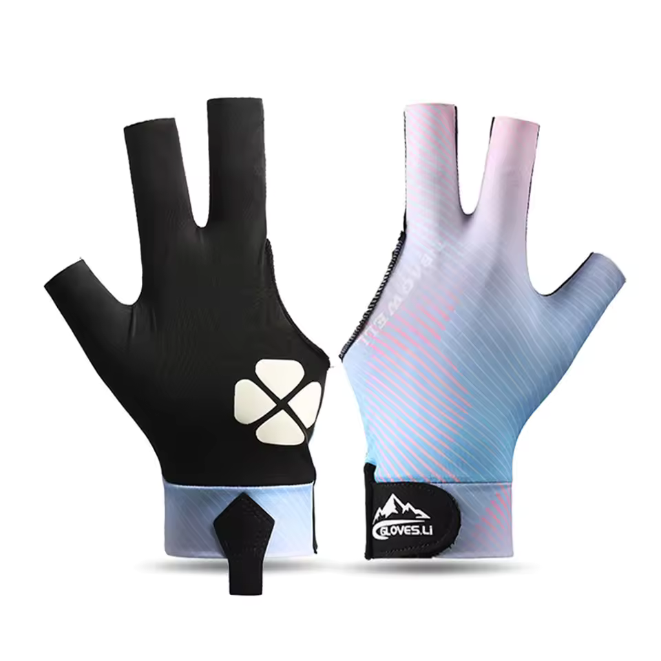 Ice silk non-slip breathable billiard gloves