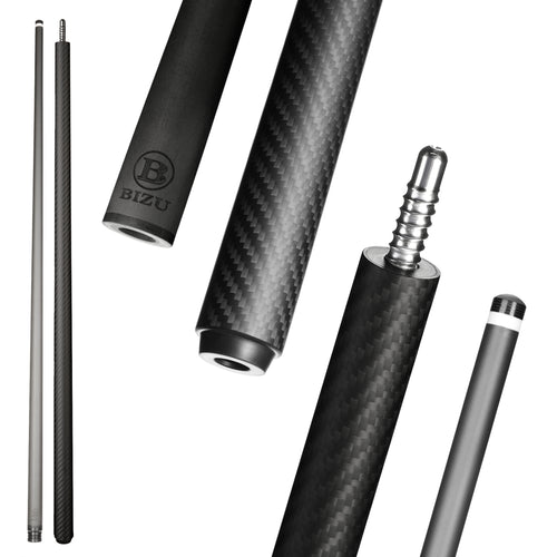 MARS IMPACT 58" CARBON FIBER POOL CUE-PURE BLACK