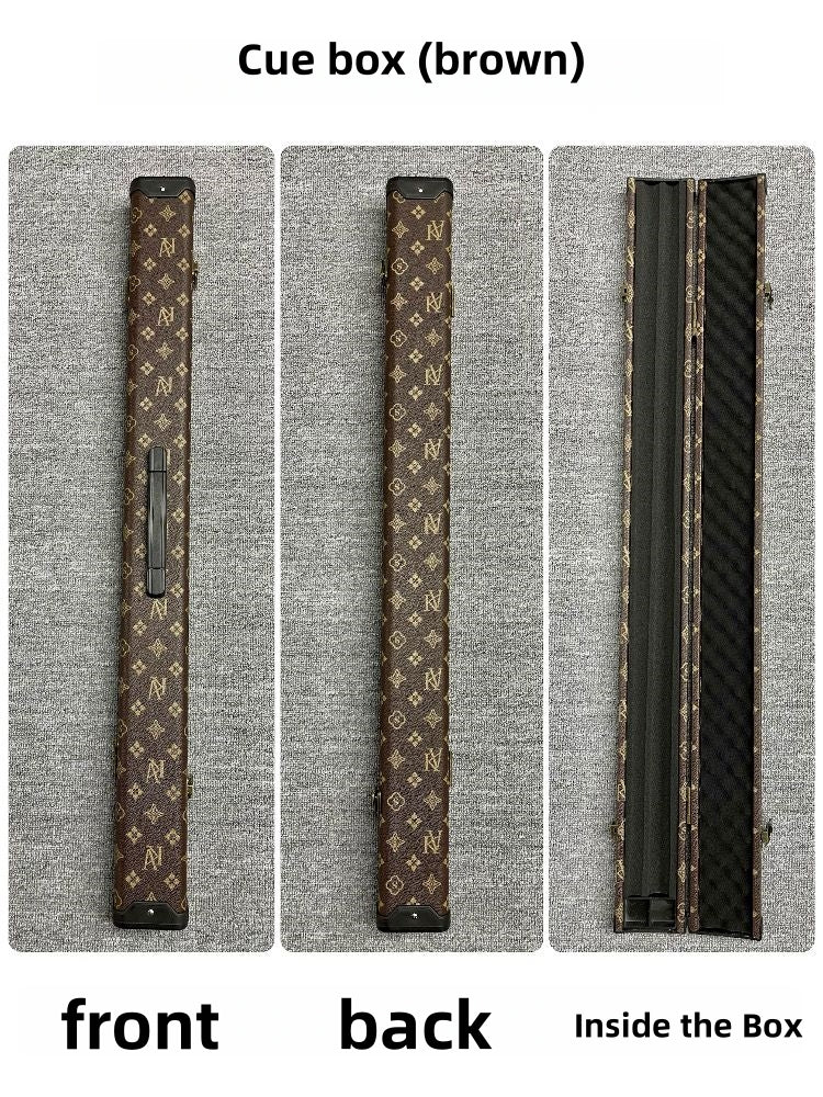 1/2 pool cue protection box, can hold chalk