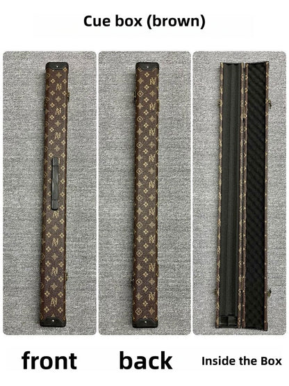 1/2 pool cue protection box, can hold chalk