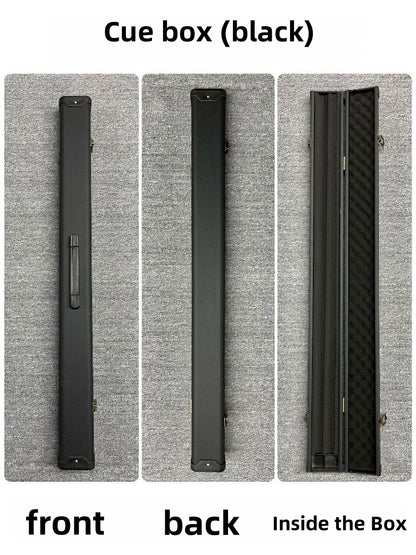 1/2 pool cue protection box, can hold chalk