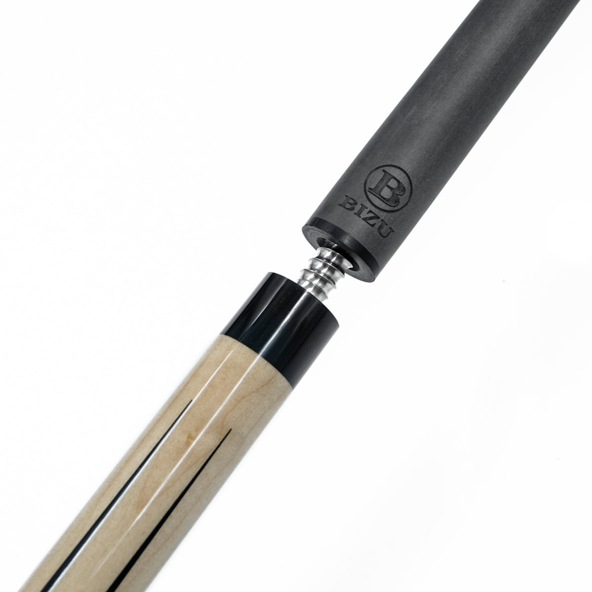 NEW BIZU NEBULA 58" Carbon Fiber Pool Cue-Microfiber Leather Wrap -Flames