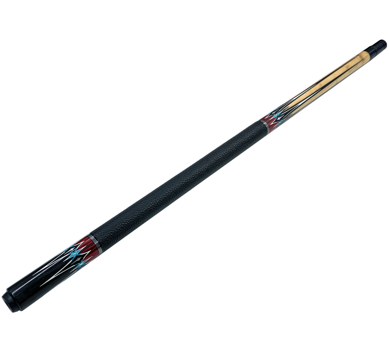 NEW BIZU NEBULA 58" Carbon Fiber Pool Cue-Microfiber Leather Wrap -Flames