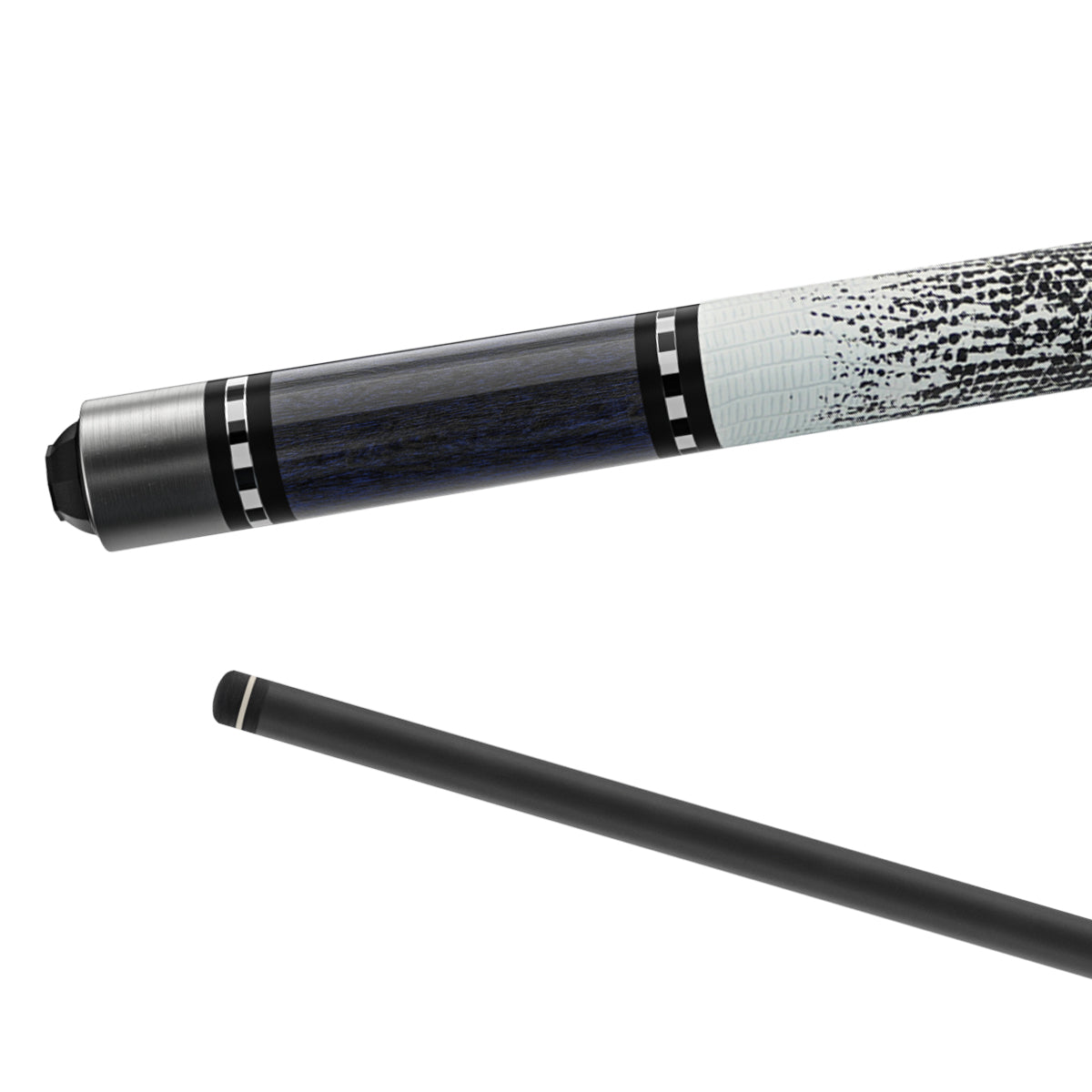 BIZU MOON SPEED 58" Carbon Fiber Pool Cue-Lizard skin texture