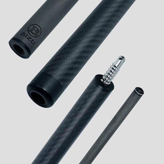 BIZU MARS IMPACT 58" Carbon Fiber Pool Cue 11.5mm-Pure Black