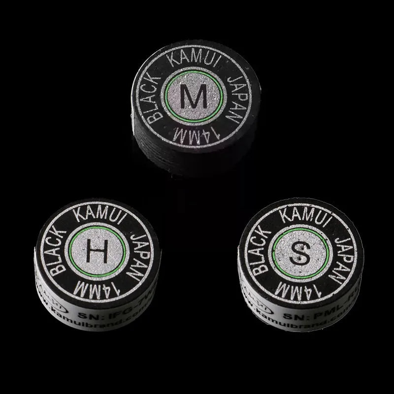 KAMUI-Taco de billar japonés Original, punta de billar, 14mm, 8 capas, H, M, S.