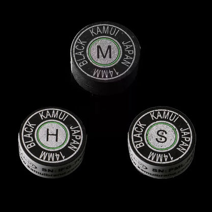 KAMUI-Taco de billar japonés Original, punta de billar, 14mm, 8 capas, H, M, S.