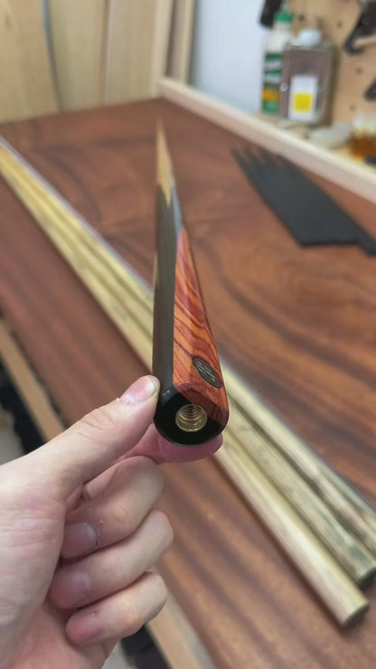Handcrafted custom snooker cue