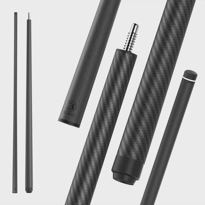 BIZU MARS IMPACT 58" Carbon Fiber Pool Cue 11.5mm-Pure Black