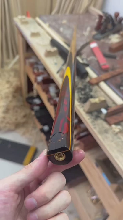 Handcrafted custom snooker cue